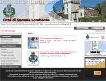 Tablet Screenshot of comune.sommalombardo.va.it